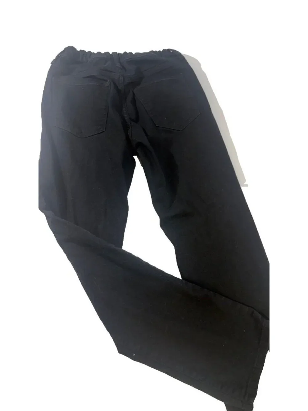 GAP Denim Boys Size 12 Black Jeans Original Fit Elastic Waist Adjustable Youth